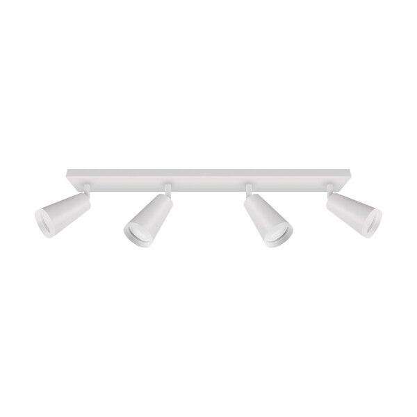 Deckenleuchte Weiß GU10 4-flammig B: 60 cm schwenkbar