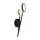 LED Wandleuchte H: 52,5 cm 2-flammig 4200 K 580 lm Schwarz Gold