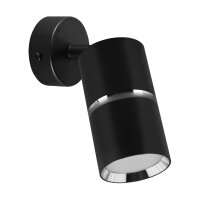 Wandlampe Metall Ø 6 cm klein schwenkbar GU10 in...