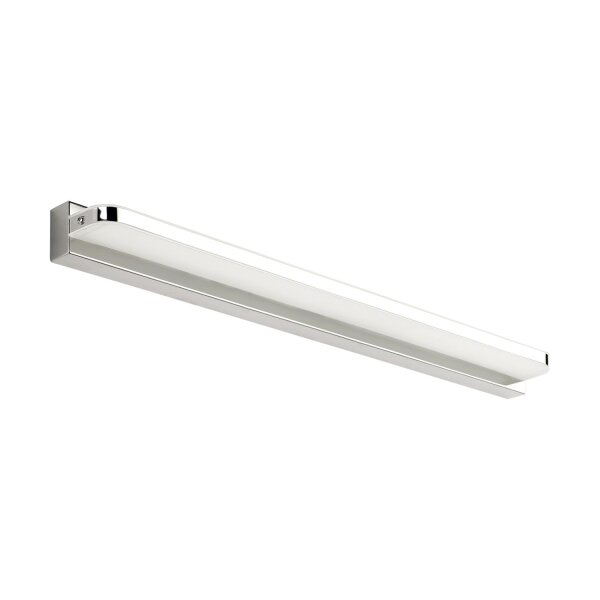 LED Wandleuchte 52 cm 4100 K Chrom Weiß Edelstahl Acryl