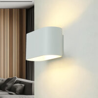 Wandleuchte Up Down B: 16cm H: 8cm klein Aluminium...