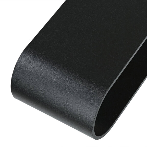 Schwarze Wandleuchte Up Down B: 16 cm H: 8 cm Aluminium G9