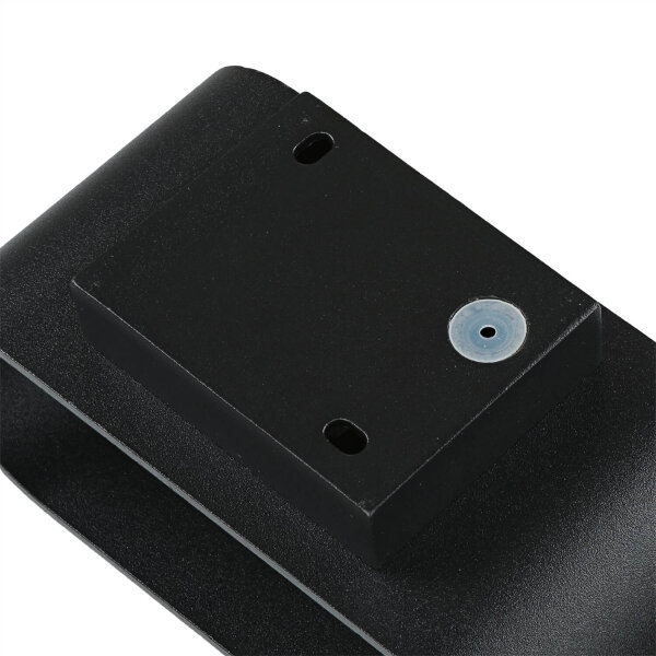 Schwarze Wandleuchte Up Down B: 16 cm H: 8 cm Aluminium G9