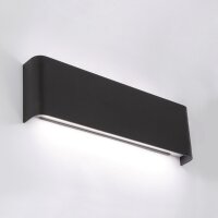 LED Wandleuchte Up Down 4200 K 810 lm Schwarz B: 31 cm Alu