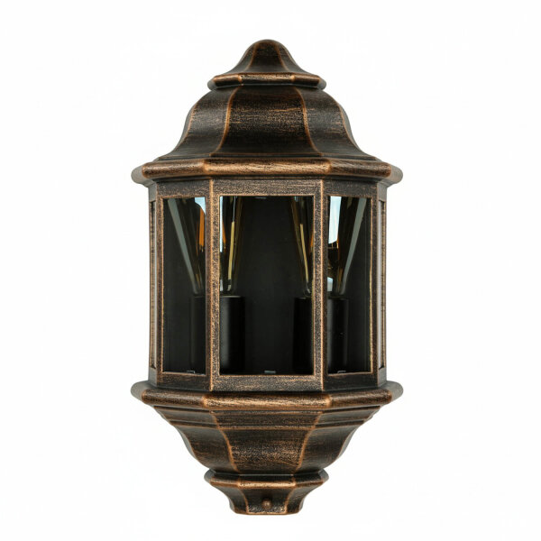Rustikale Wandlampe Außen Kupfer Antik LIVORNO 2xE27