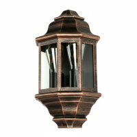 Rustikale Wandlampe Außen Kupfer Antik LIVORNO 2xE27