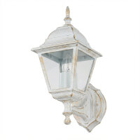 Außenleuchte IP44 in Weiß Gold E27 H: 34,5 cm...