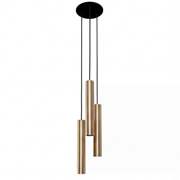Hängelampe EYE Messing3-flmg Wohnzimmer Leuchte