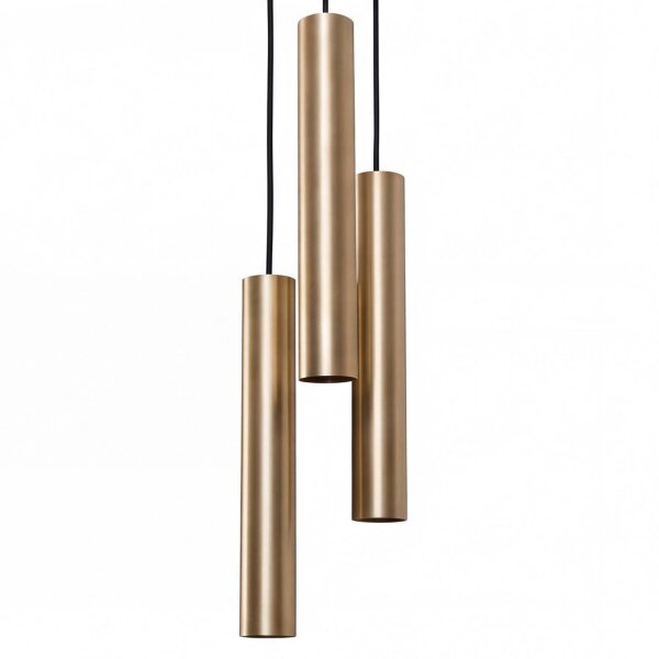 Hängelampe EYE Messing3-flmg Wohnzimmer Leuchte