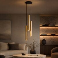 Hängelampe EYE Messing3-flmg Wohnzimmer Leuchte