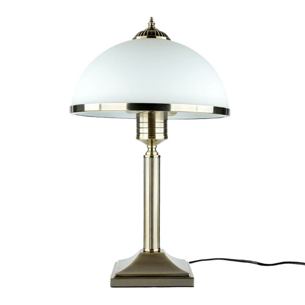 Tischleuchte MARLOW 50cm in Messing antik Jugendstil