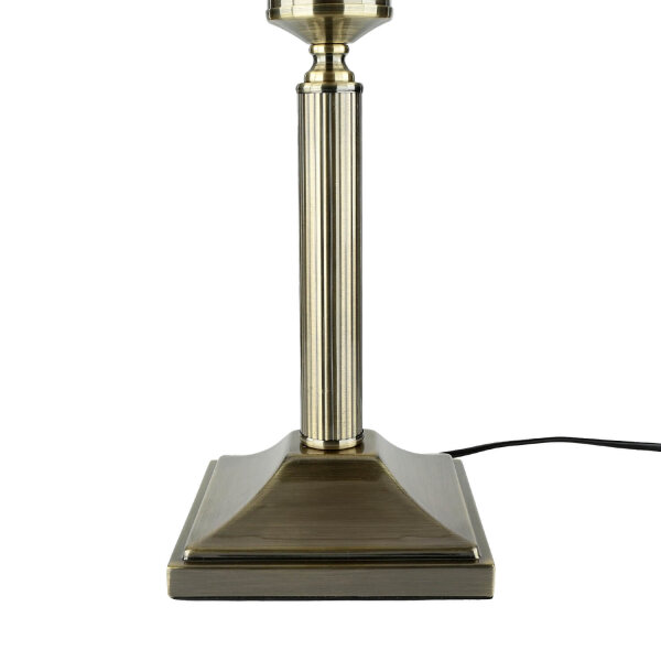 Tischleuchte MARLOW 50cm in Messing antik Jugendstil