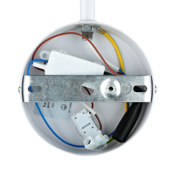 Wandlampe Weiß verstellbar Metall GU10 mit Schalter
