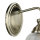 Wandlampe mit Schalter H: 24,5 cm in Messing antik E27