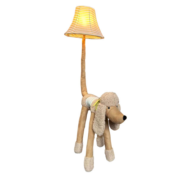 Stehlampe Kinderzimmer Pudel 126 cm hoch vegan LED