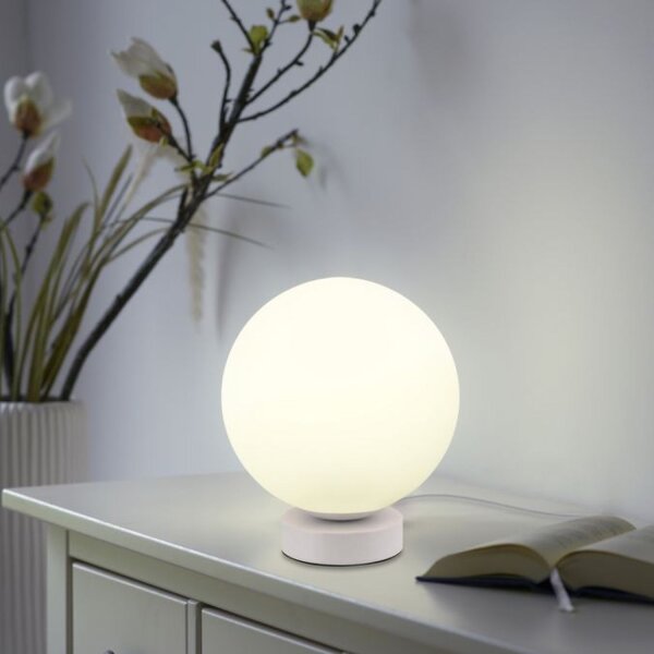 LED Tischlampe RGB Beleuchtung Glaskugel dimmbar Ø20 cm