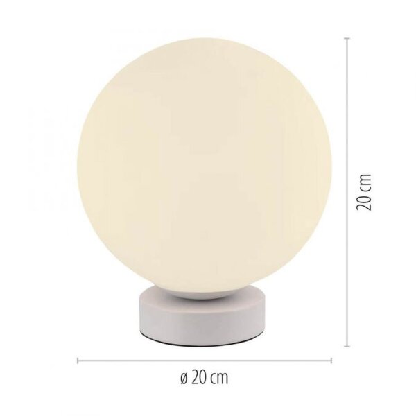LED Tischlampe RGB Beleuchtung Glaskugel dimmbar Ø20 cm