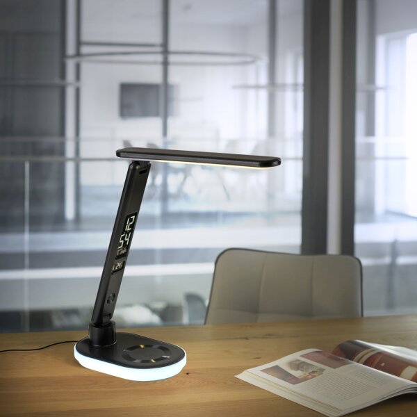LED Tischlampe Display Dimmer Ladefunktion 54 cm 4 W