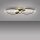 LED Deckenlampe Holz Metall Weiß Schwarz 72 cm 25 W