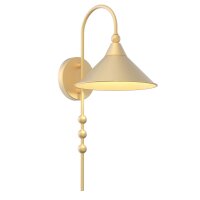 Wandleuchte Metall groß H: 50 cm in Gold E27 Loft...