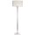 Stehlampe Stoff Metall 150 cm hoch Chrom Weiß Modern E27