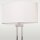 Stehlampe Stoff Metall 150 cm hoch Chrom Weiß Modern E27