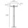 Stehlampe Stoff Metall 150 cm hoch Chrom Weiß Modern E27