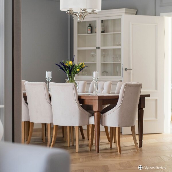 Hängelampe rund D: 60 cm Nickel Weiß E14 Metall Stoff