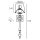 Wandlampe Gold Weiß 54 cm hoch Metall Stoff E27 Rustikal