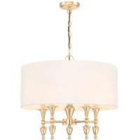 Pendelleuchte Stoff Metall E14 Ø 55 cm H: max. 2...