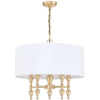 Pendelleuchte Stoff Metall E14 Ø 55 cm H: max. 2...