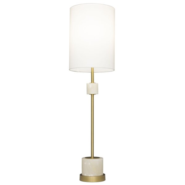 Tischlampe Stoff Metall Alabaster 77,5 cm hoch E27 ORISTA