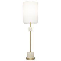 Tischlampe Stoff Metall Alabaster 77,5 cm hoch E27 ORISTA