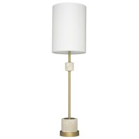 Tischlampe Stoff Metall Alabaster 77,5 cm hoch E27 ORISTA