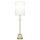 Tischlampe Stoff Metall Alabaster 77,5 cm hoch E27 ORISTA