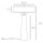 Tischlampe Marmor Stoff Metall 63,5 cm in Weiß Messing 2x E27