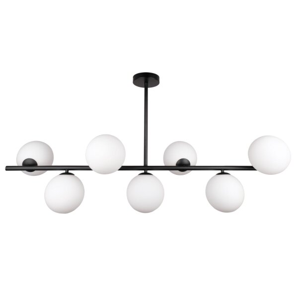 Hängelampe Schwarz Weiß B: 110 cm lang H: max. 91 cm G9