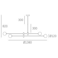 Pendelleuchte Messing Weiß 140 cm lang H: max. 81 cm