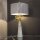 Tischlampe Marmor Fuß 81 cm hoch Weiß Grau Gold E27