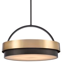 Hängelampe rund Ø 60 cm Metall Alabaster 6x...