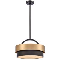 Pendelleuchte rund &Oslash; 40 cm H: max. 133 cm Metall Alabaster