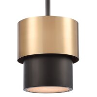 Pendelleuchte Metall Alabaster Ø 20cm Schwarz...