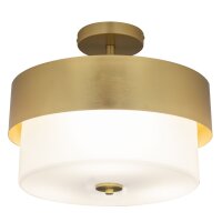 Deckenlampe Metall Glas E27 Ø 40 cm rund in...