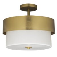 Deckenlampe Metall Glas E27 Ø 40 cm rund in...