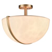 Deckenlampe rund Ø 40 cm in Messing Weiß...