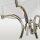 Pendelleuchte Stoff Metall E14 Ø 32 cm in Nickel Weiß