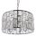 Hängelampe rund Ø 39 cm Metall Kristall 4x E14 in Silber