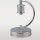 Nachttischlampe Chrom Weiß 38,5 cm Stoff Metall E14