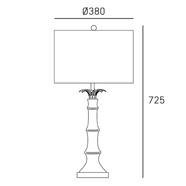 Beistelllampe Keramik Stoff 72,5 cm hoch in Weiß Messing E27