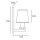 Wandlampe Schwarz Chrom H: 24 cm klein E14 Modern